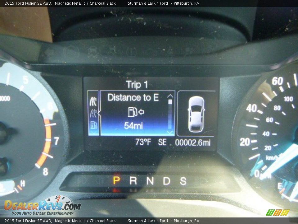 2015 Ford Fusion SE AWD Magnetic Metallic / Charcoal Black Photo #13