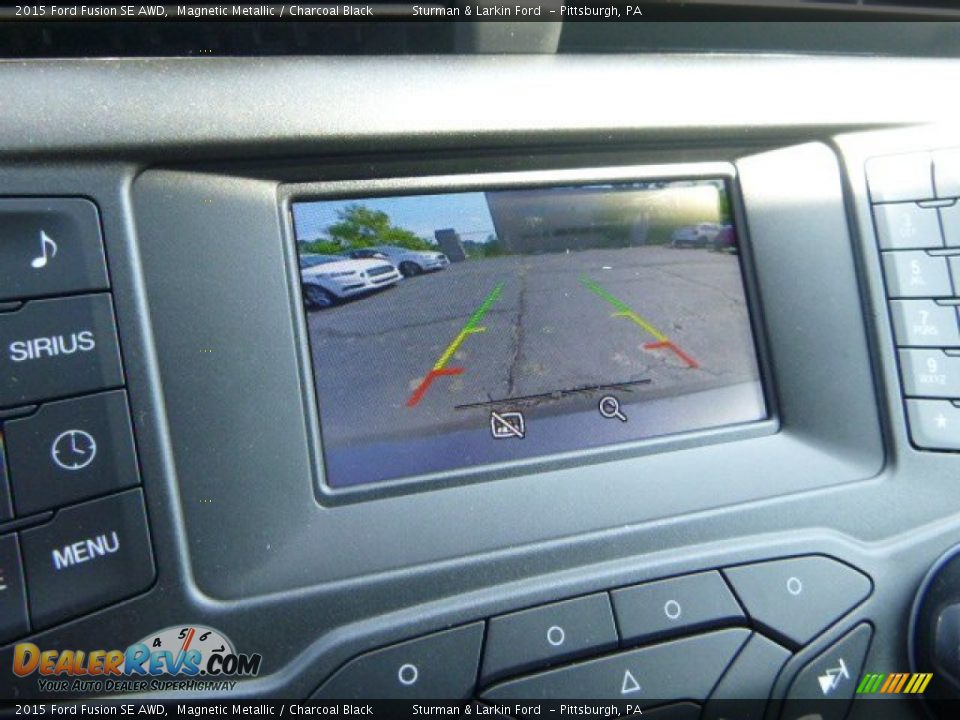 2015 Ford Fusion SE AWD Magnetic Metallic / Charcoal Black Photo #14