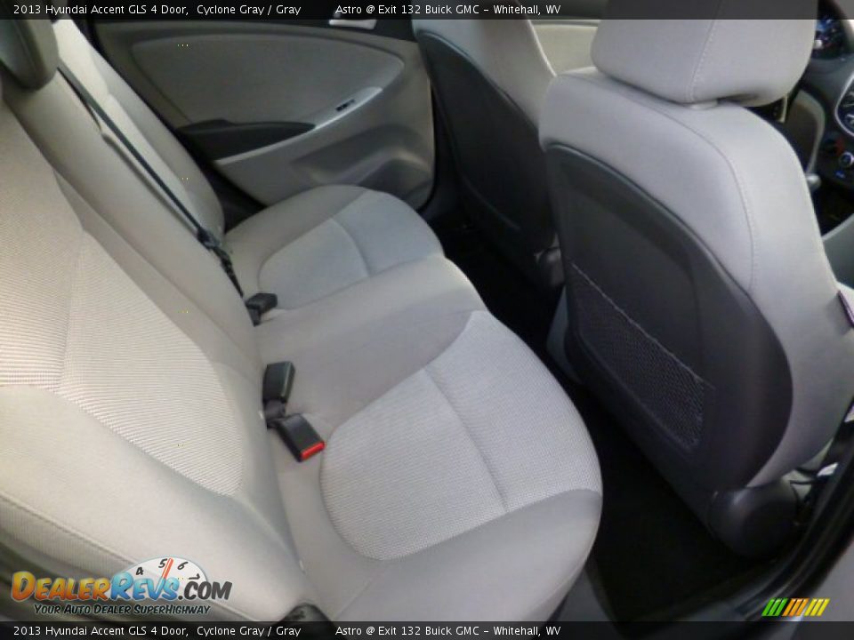 2013 Hyundai Accent GLS 4 Door Cyclone Gray / Gray Photo #12