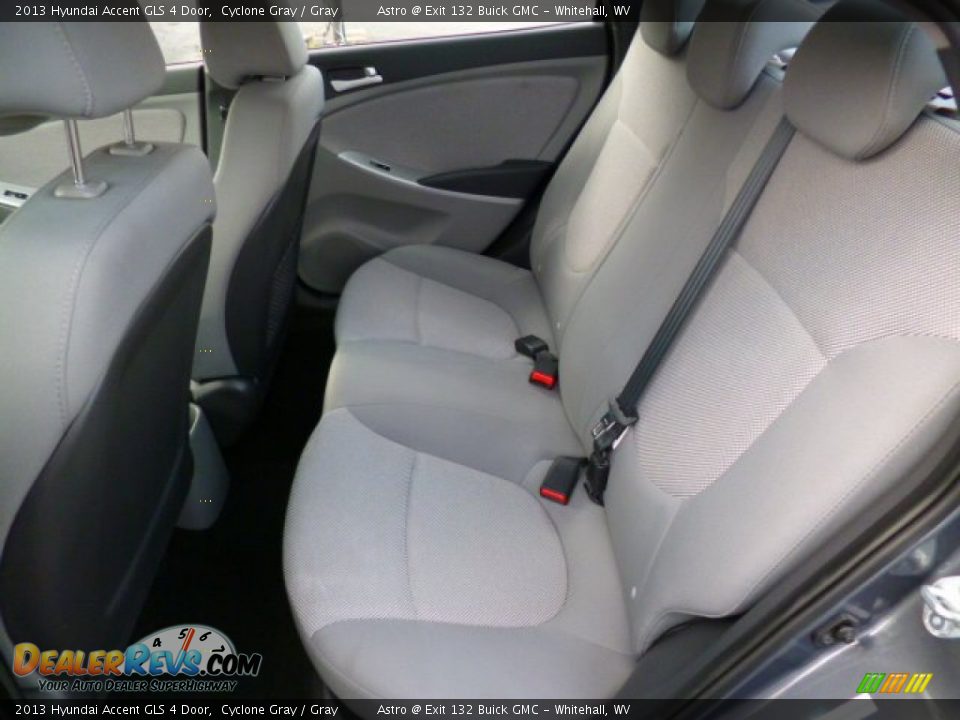 2013 Hyundai Accent GLS 4 Door Cyclone Gray / Gray Photo #13