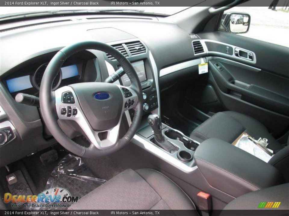 2014 Ford Explorer XLT Ingot Silver / Charcoal Black Photo #10