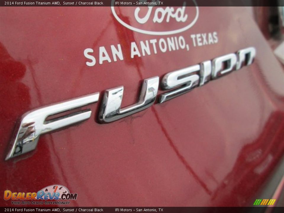 2014 Ford Fusion Titanium AWD Sunset / Charcoal Black Photo #6