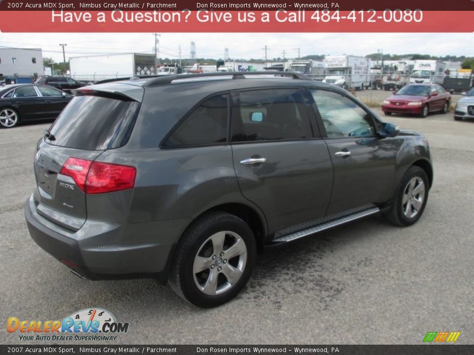 2007 Acura MDX Sport Nimbus Gray Metallic / Parchment Photo #3