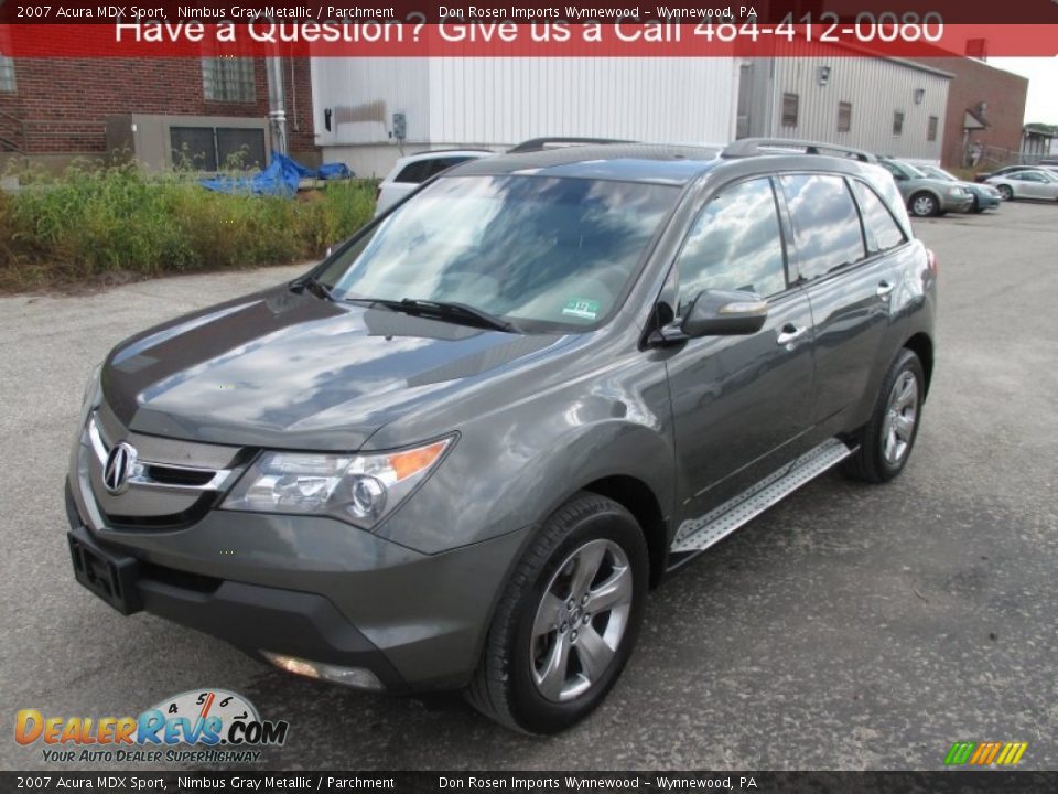 2007 Acura MDX Sport Nimbus Gray Metallic / Parchment Photo #7