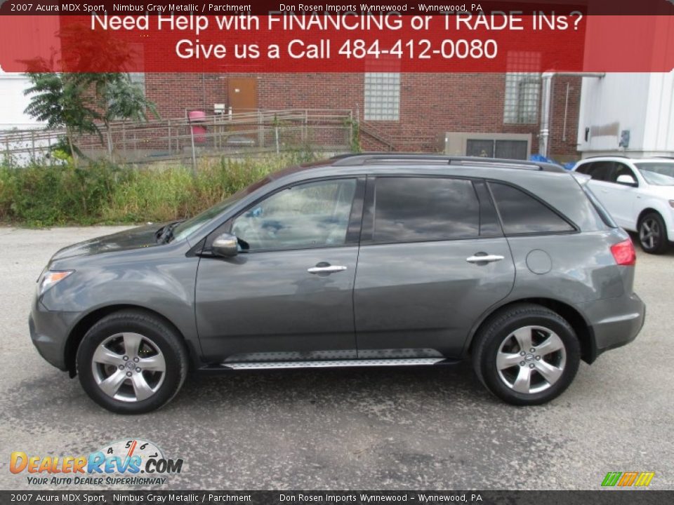 2007 Acura MDX Sport Nimbus Gray Metallic / Parchment Photo #8