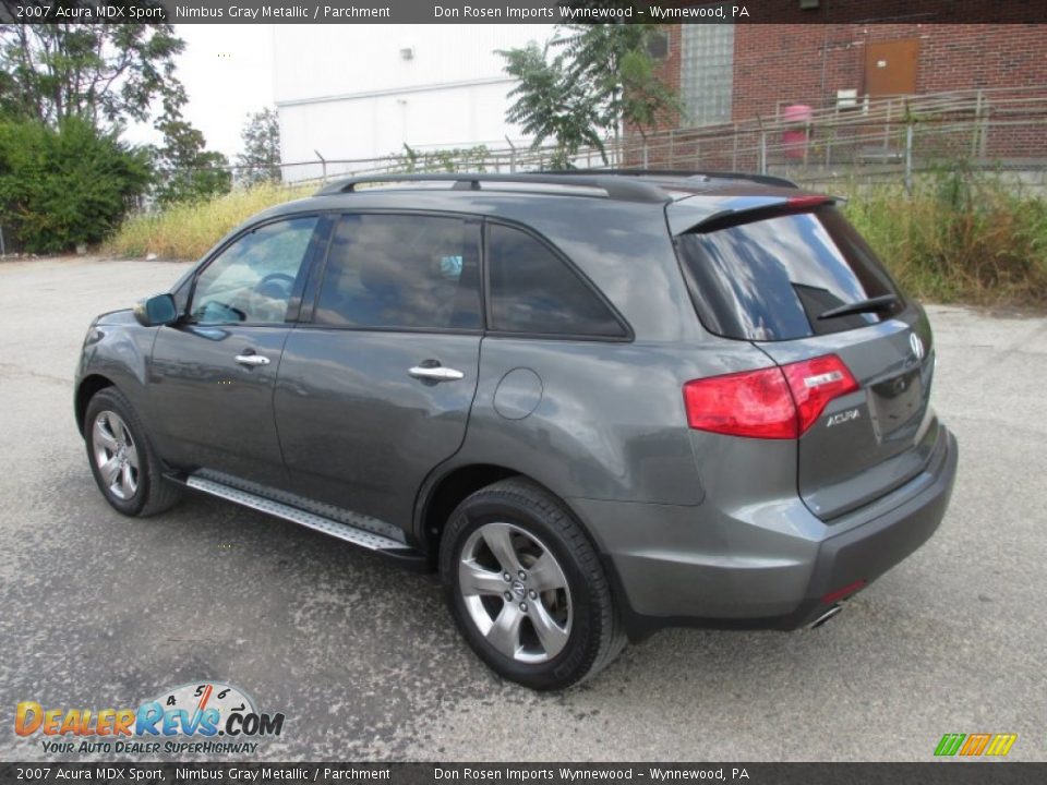 2007 Acura MDX Sport Nimbus Gray Metallic / Parchment Photo #9