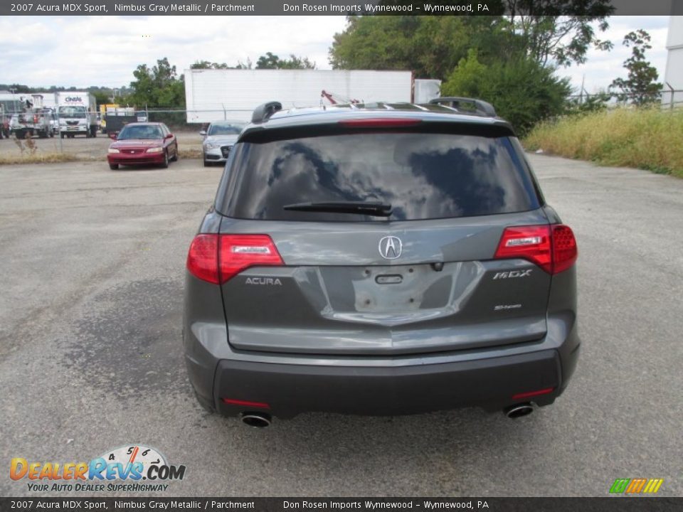 2007 Acura MDX Sport Nimbus Gray Metallic / Parchment Photo #10