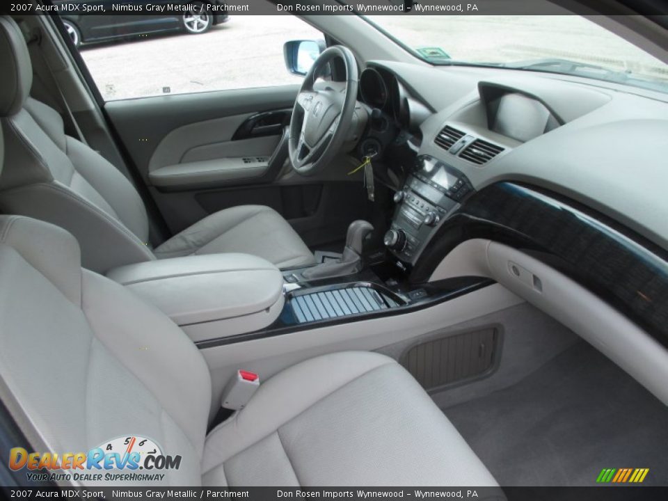 2007 Acura MDX Sport Nimbus Gray Metallic / Parchment Photo #13