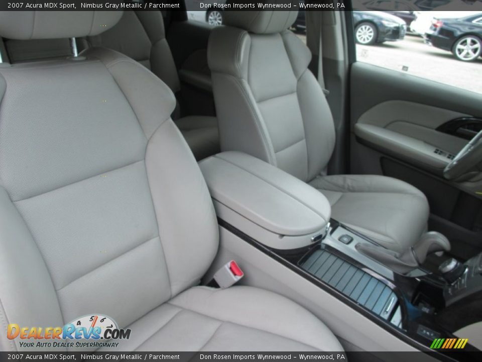2007 Acura MDX Sport Nimbus Gray Metallic / Parchment Photo #14