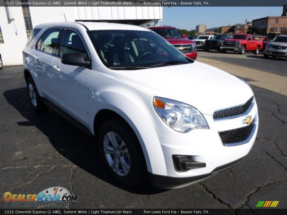 2015 Chevrolet Equinox LS AWD Summit White / Light Titanium/Jet Black Photo #2