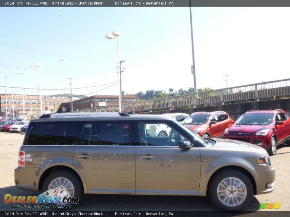 2014 Ford Flex SEL AWD Mineral Gray / Charcoal Black Photo #1