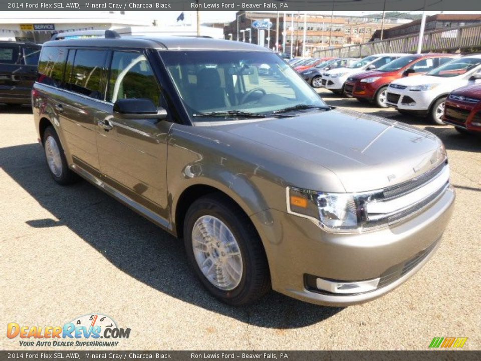 2014 Ford Flex SEL AWD Mineral Gray / Charcoal Black Photo #2