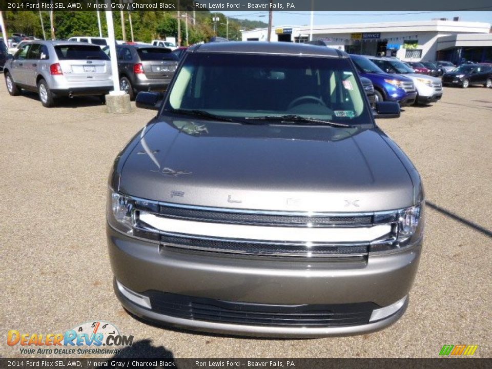 2014 Ford Flex SEL AWD Mineral Gray / Charcoal Black Photo #3