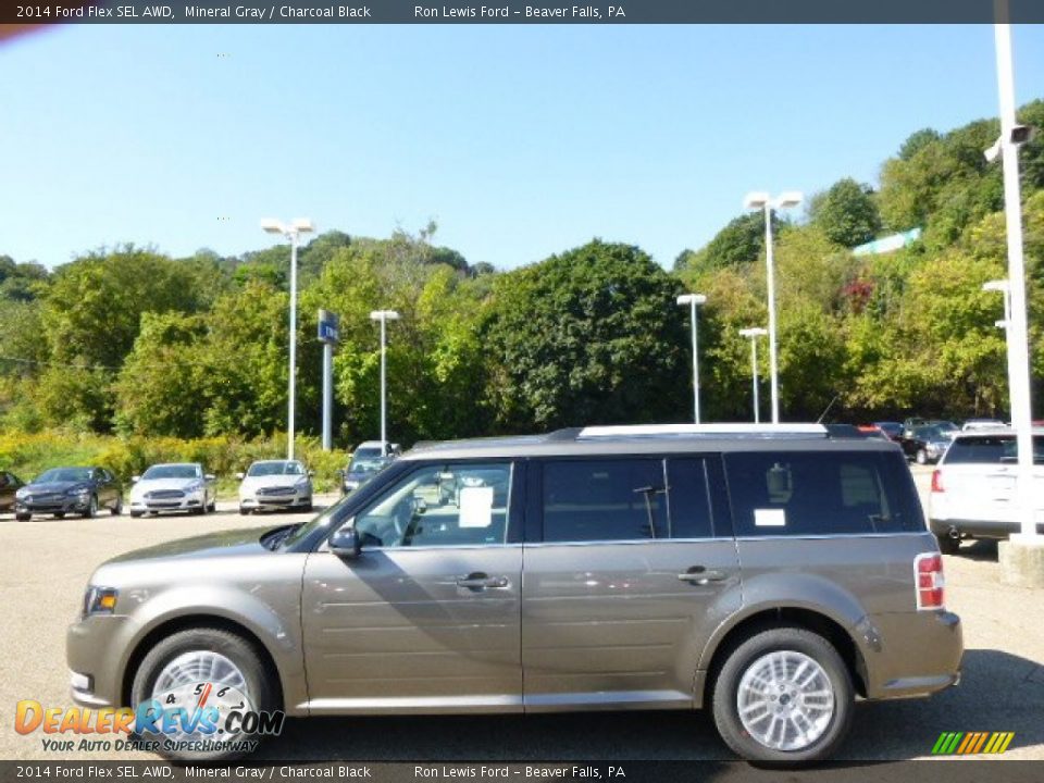 2014 Ford Flex SEL AWD Mineral Gray / Charcoal Black Photo #5