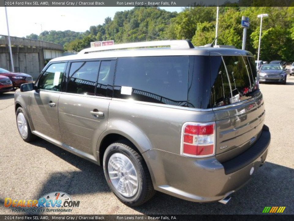 2014 Ford Flex SEL AWD Mineral Gray / Charcoal Black Photo #6