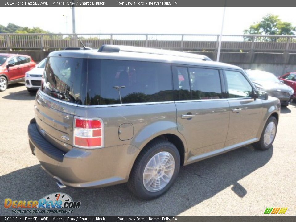 2014 Ford Flex SEL AWD Mineral Gray / Charcoal Black Photo #8
