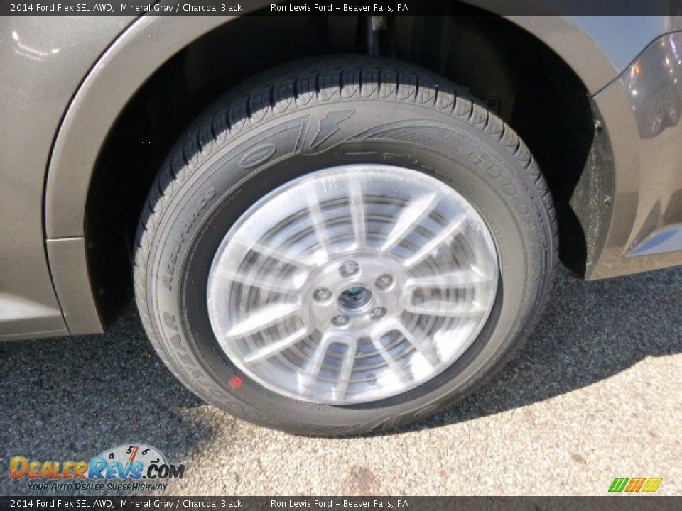 2014 Ford Flex SEL AWD Mineral Gray / Charcoal Black Photo #9