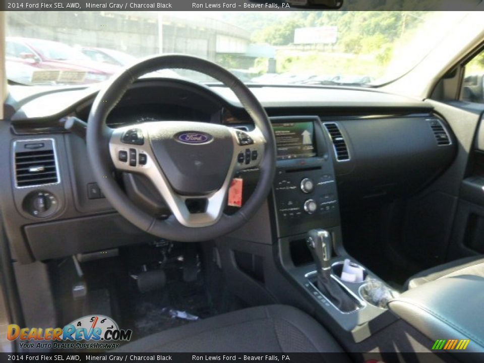 2014 Ford Flex SEL AWD Mineral Gray / Charcoal Black Photo #14