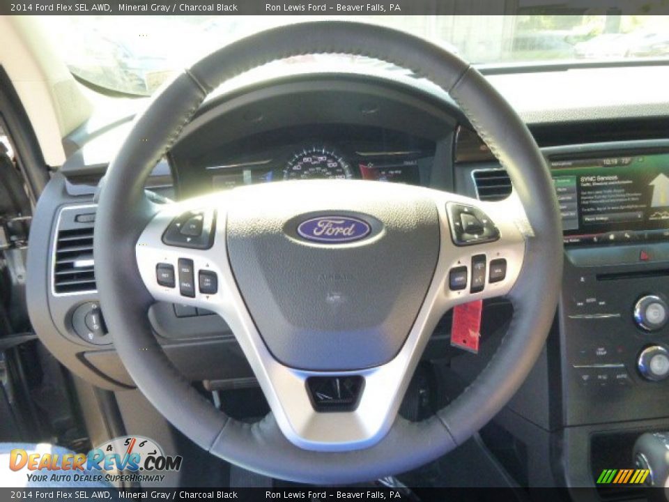 2014 Ford Flex SEL AWD Mineral Gray / Charcoal Black Photo #18