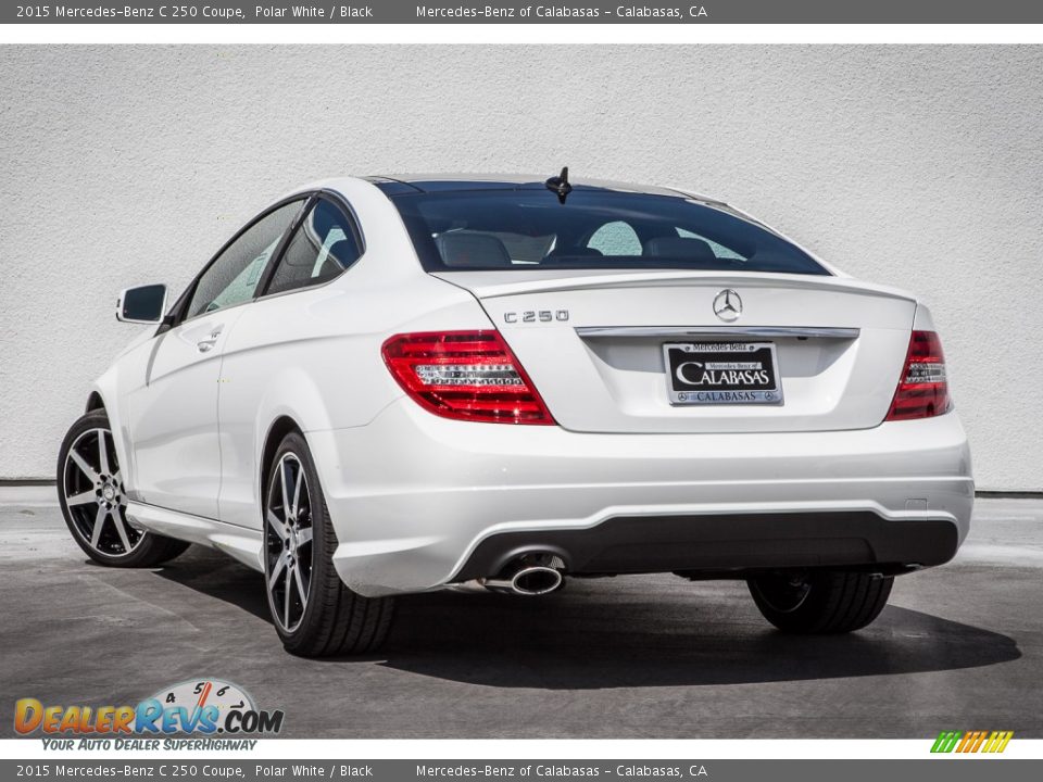 2015 Mercedes-Benz C 250 Coupe Polar White / Black Photo #2