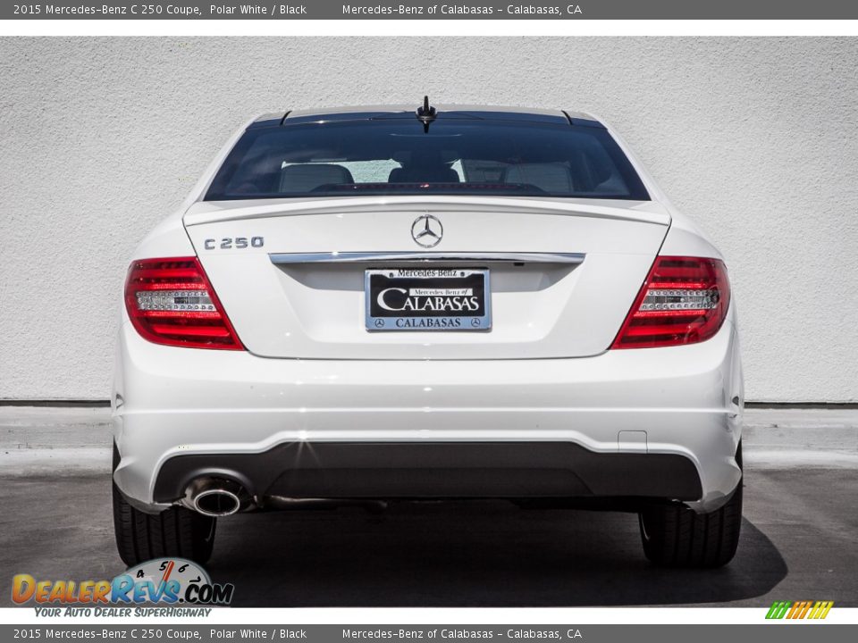 2015 Mercedes-Benz C 250 Coupe Polar White / Black Photo #3