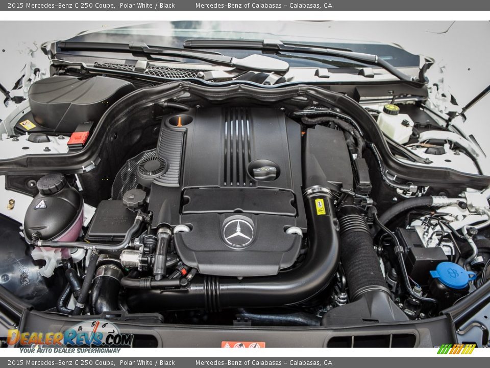 2015 Mercedes-Benz C 250 Coupe Polar White / Black Photo #9