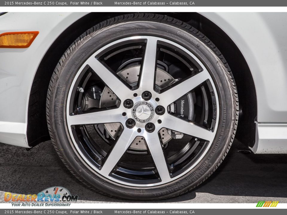 2015 Mercedes-Benz C 250 Coupe Polar White / Black Photo #10