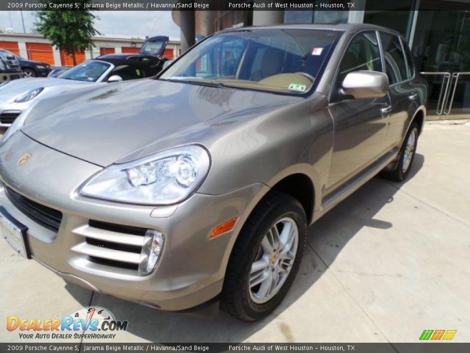 2009 Porsche Cayenne S Jarama Beige Metallic / Havanna/Sand Beige Photo #3