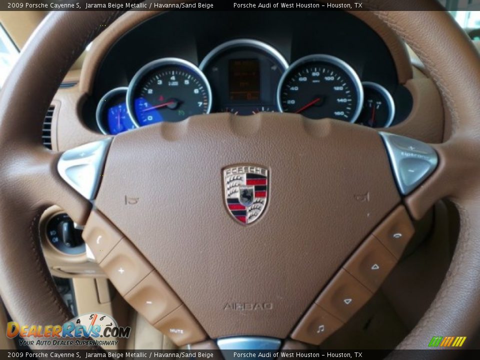 2009 Porsche Cayenne S Jarama Beige Metallic / Havanna/Sand Beige Photo #27