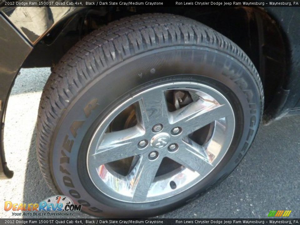 2012 Dodge Ram 1500 ST Quad Cab 4x4 Black / Dark Slate Gray/Medium Graystone Photo #9