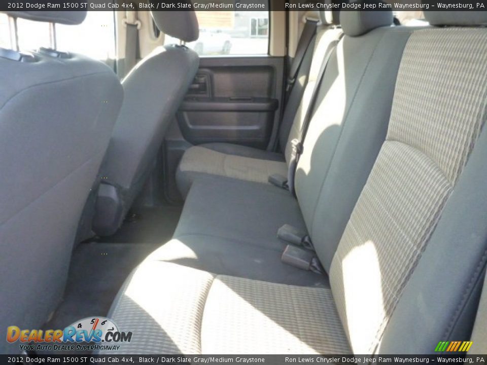 2012 Dodge Ram 1500 ST Quad Cab 4x4 Black / Dark Slate Gray/Medium Graystone Photo #11
