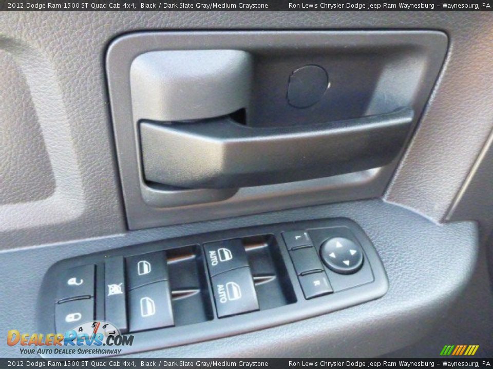 2012 Dodge Ram 1500 ST Quad Cab 4x4 Black / Dark Slate Gray/Medium Graystone Photo #13