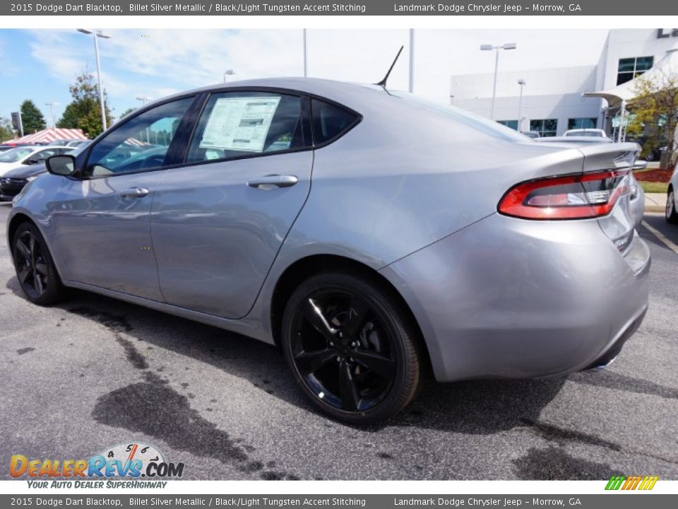 2015 Dodge Dart Blacktop Billet Silver Metallic / Black/Light Tungsten Accent Stitching Photo #2