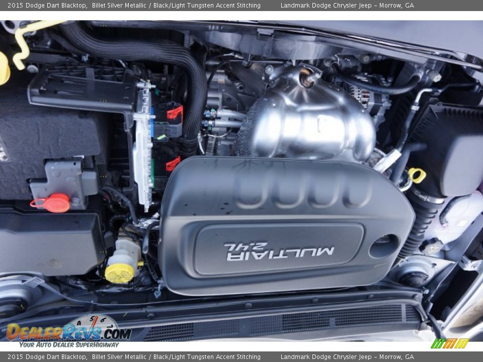 2015 Dodge Dart Blacktop Billet Silver Metallic / Black/Light Tungsten Accent Stitching Photo #8