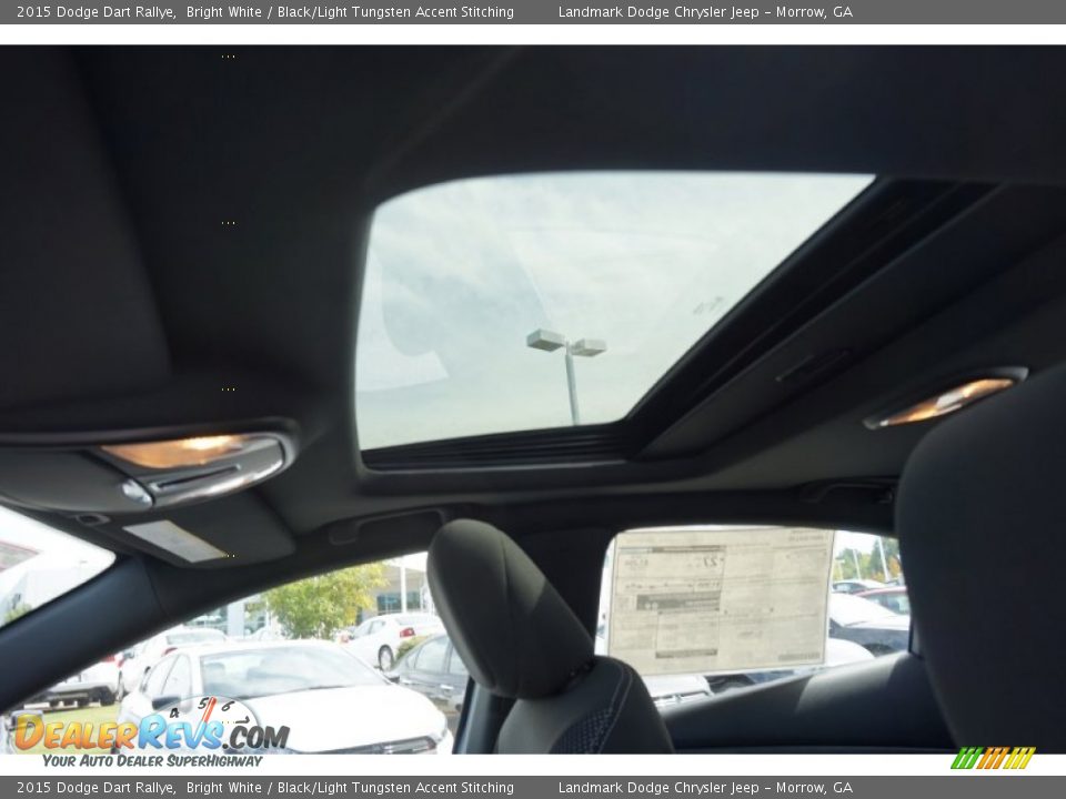 2015 Dodge Dart Rallye Bright White / Black/Light Tungsten Accent Stitching Photo #7