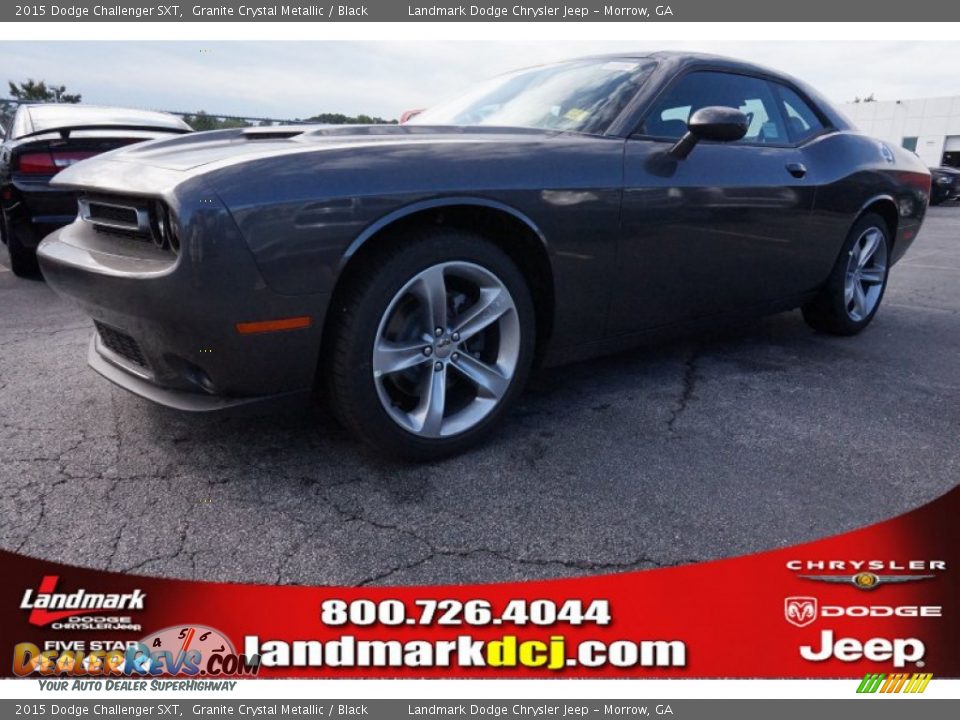 2015 Dodge Challenger SXT Granite Crystal Metallic / Black Photo #1