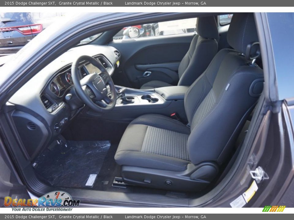 Black Interior - 2015 Dodge Challenger SXT Photo #6