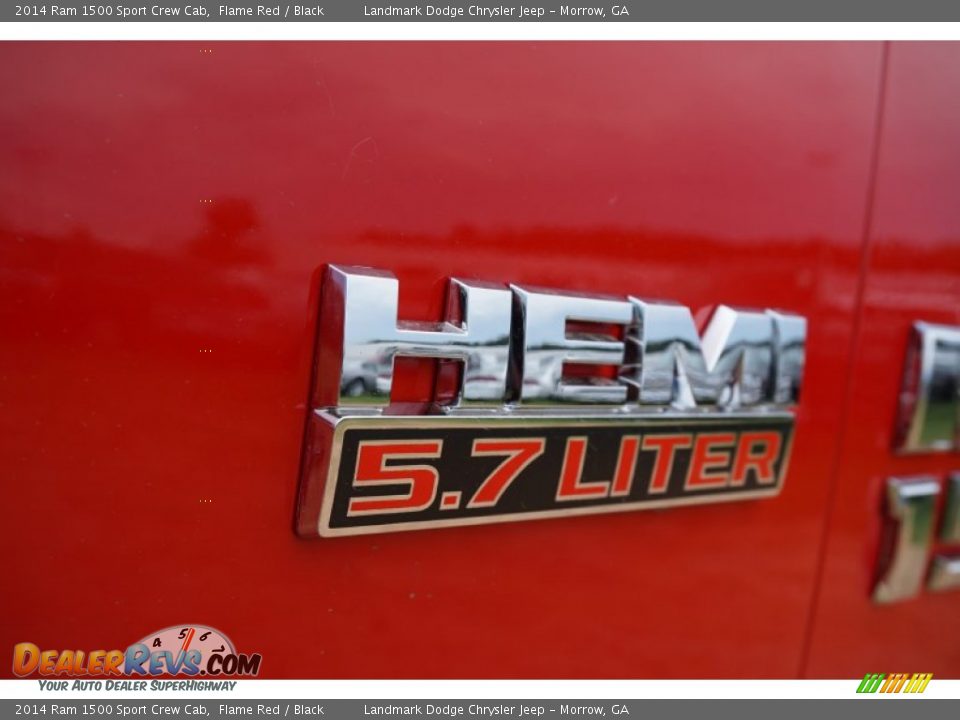 2014 Ram 1500 Sport Crew Cab Flame Red / Black Photo #6