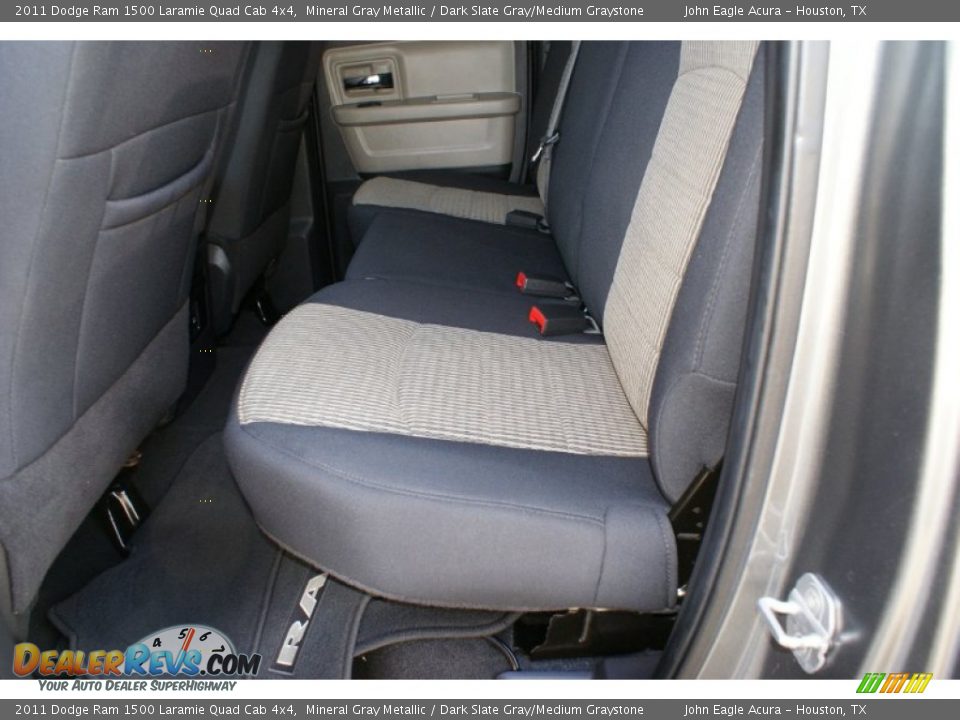2011 Dodge Ram 1500 Laramie Quad Cab 4x4 Mineral Gray Metallic / Dark Slate Gray/Medium Graystone Photo #16