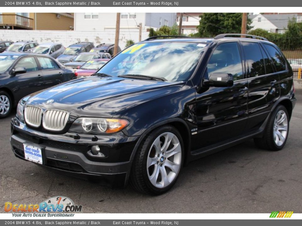 2004 BMW X5 4.8is Black Sapphire Metallic / Black Photo #7
