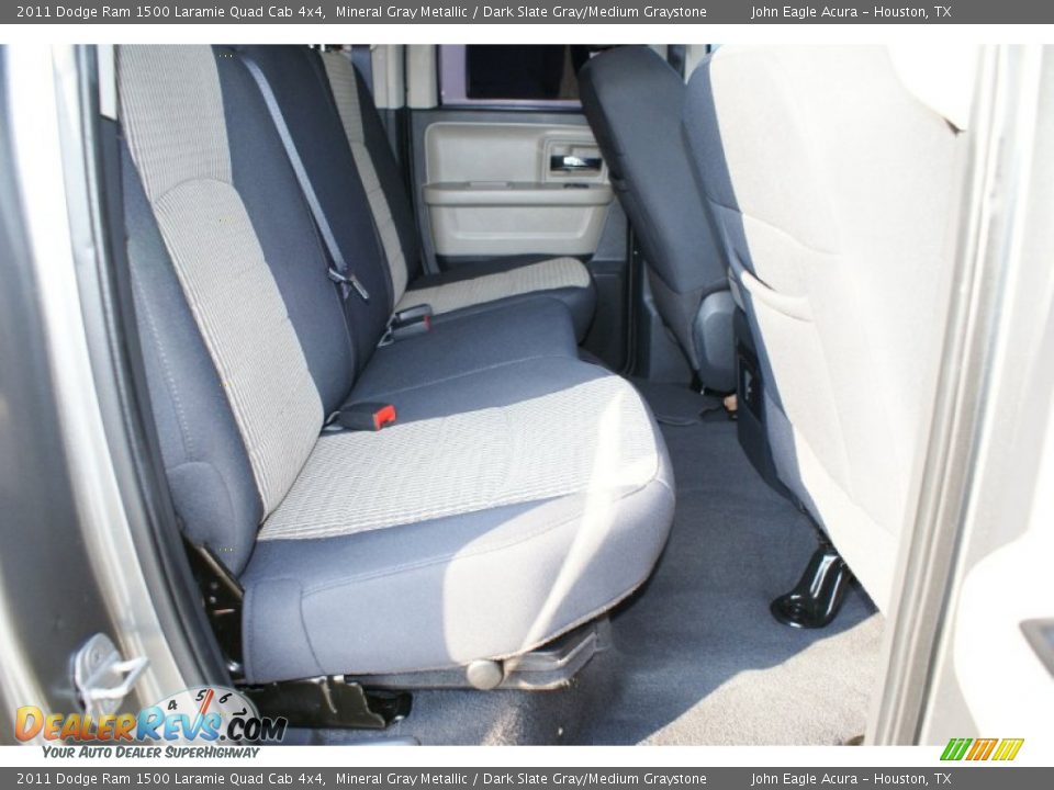 2011 Dodge Ram 1500 Laramie Quad Cab 4x4 Mineral Gray Metallic / Dark Slate Gray/Medium Graystone Photo #19