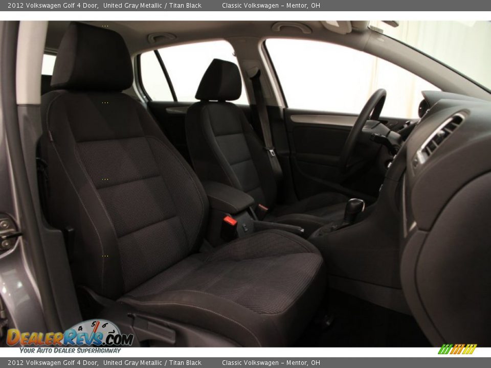 2012 Volkswagen Golf 4 Door United Gray Metallic / Titan Black Photo #14
