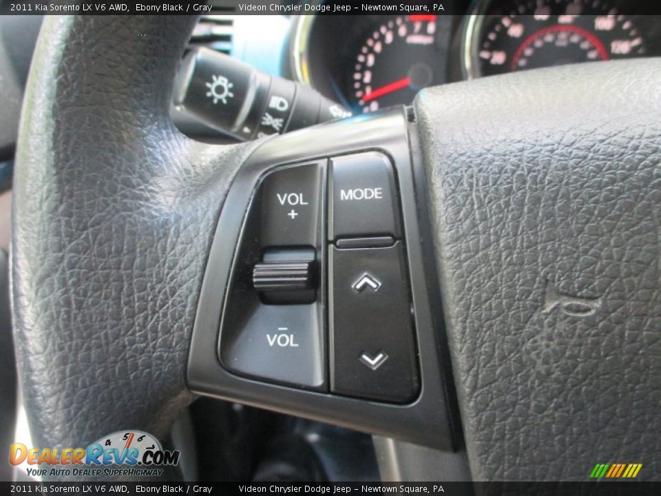 2011 Kia Sorento LX V6 AWD Ebony Black / Gray Photo #21