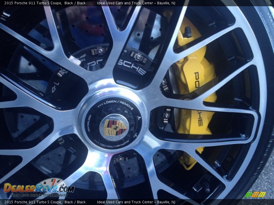 2015 Porsche 911 Turbo S Coupe Black / Black Photo #2