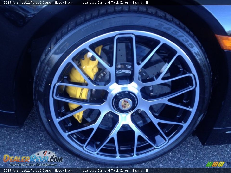 2015 Porsche 911 Turbo S Coupe Black / Black Photo #7