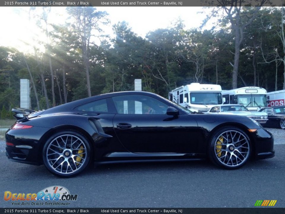 2015 Porsche 911 Turbo S Coupe Black / Black Photo #8