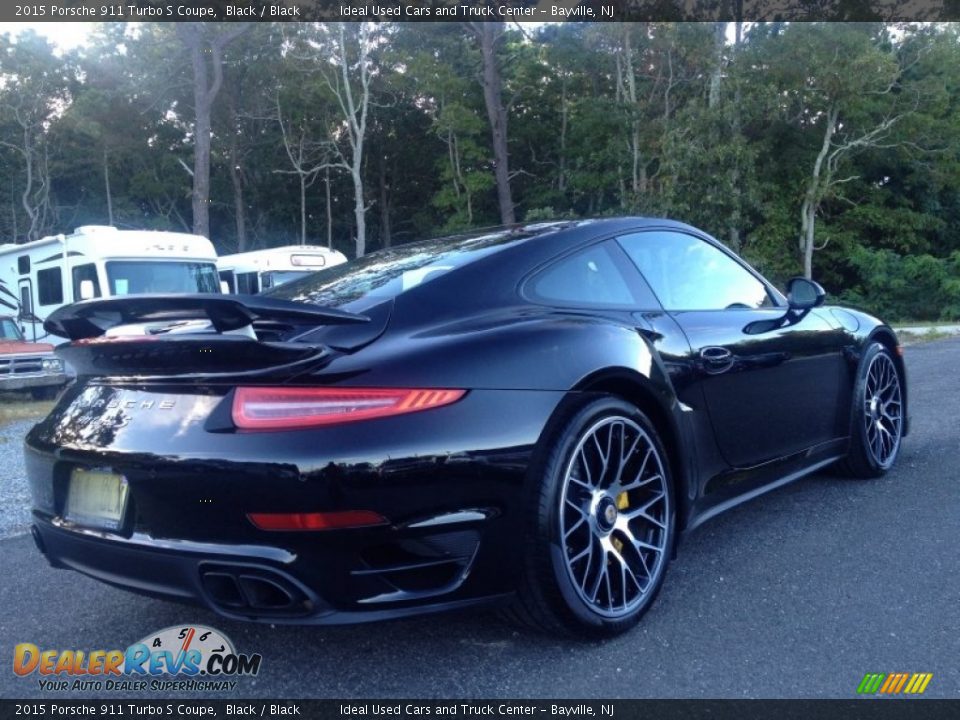 2015 Porsche 911 Turbo S Coupe Black / Black Photo #9