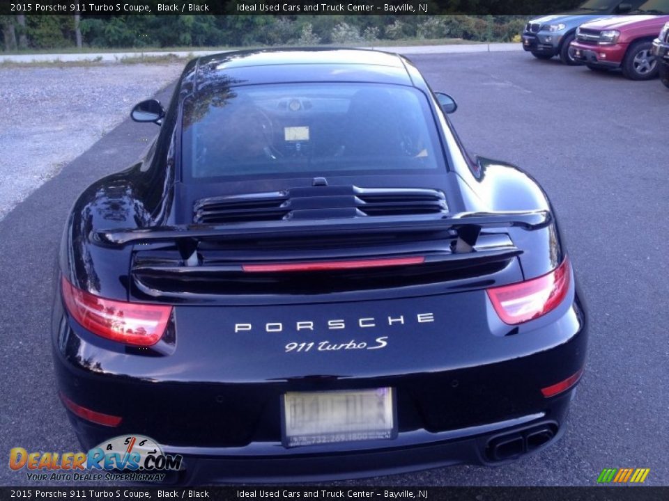 2015 Porsche 911 Turbo S Coupe Black / Black Photo #11
