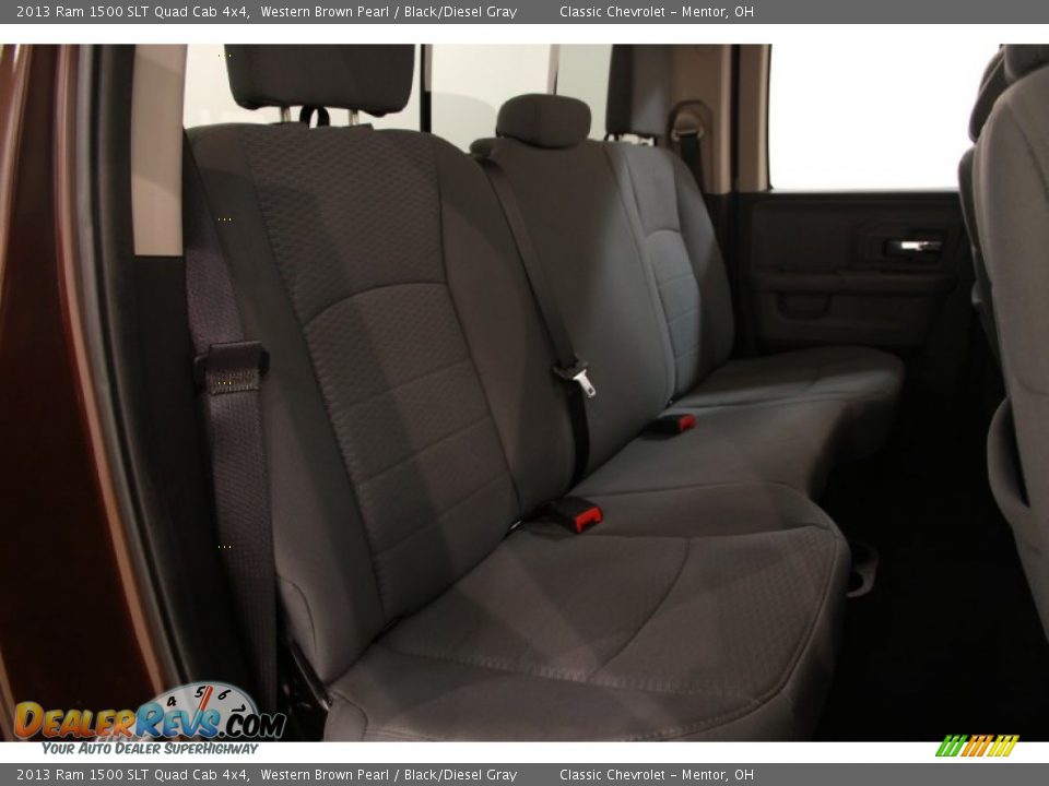 2013 Ram 1500 SLT Quad Cab 4x4 Western Brown Pearl / Black/Diesel Gray Photo #15