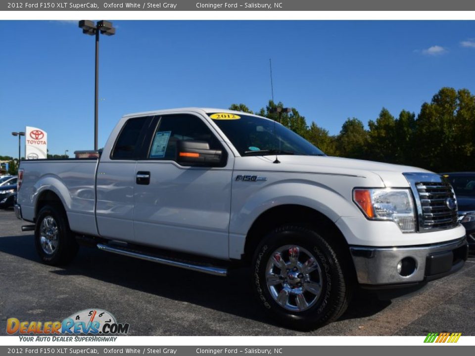 2012 Ford F150 XLT SuperCab Oxford White / Steel Gray Photo #1